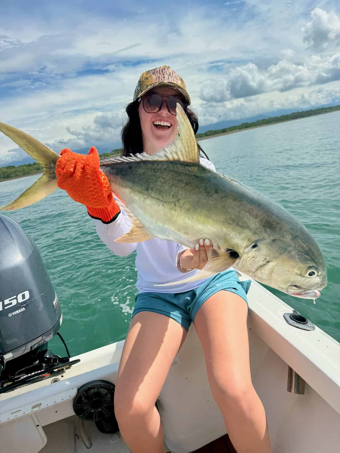 girl jack fishing inshore