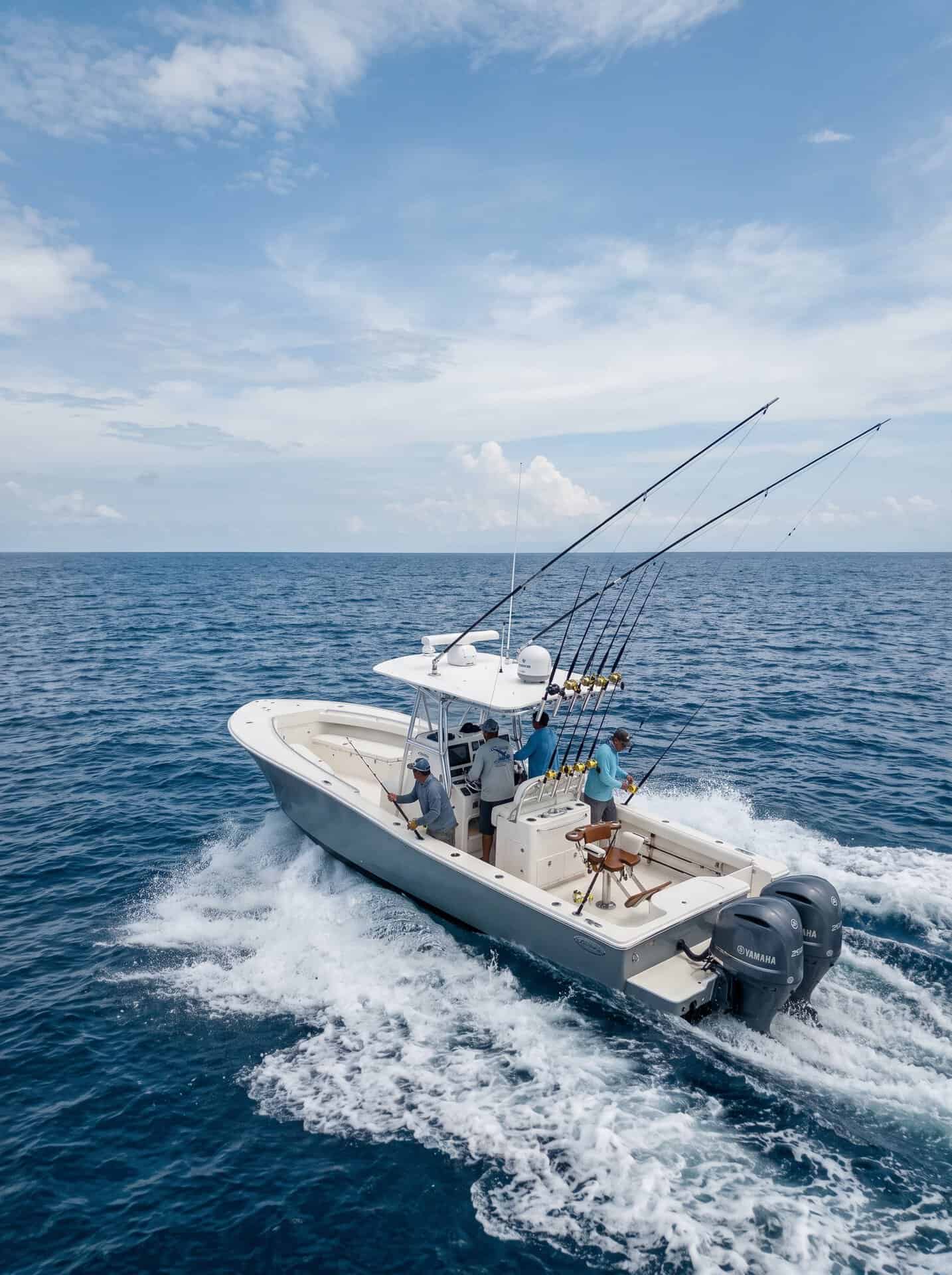 Offshore sport fishing in the Pacific Ocean from Quepos Costa Rica